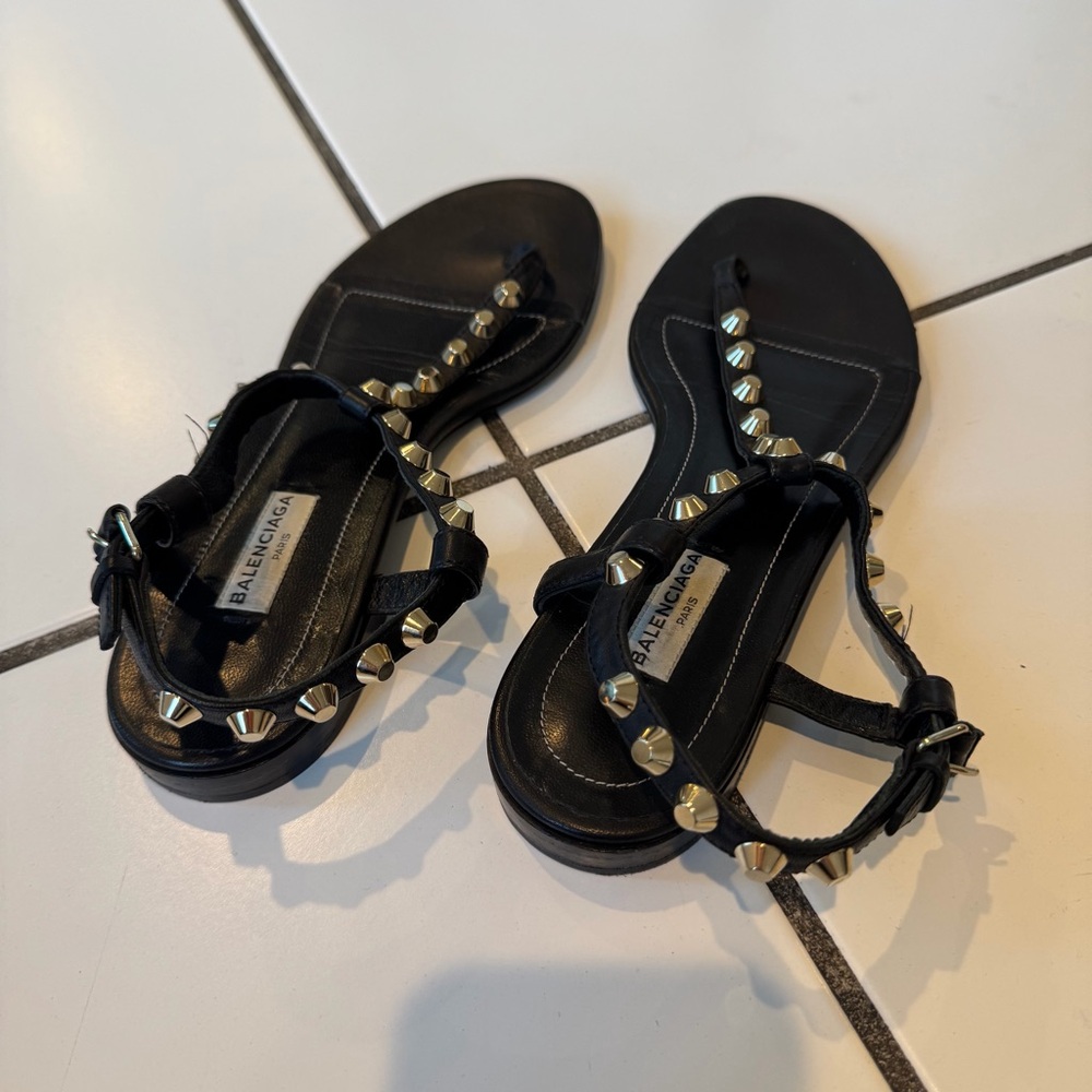 Balenciaga | Black Arena Sandals, 36 - Picture 3 of 8